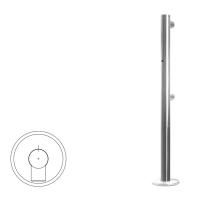 Ограждение полуростовое Стойка ограждения с отверстием под фиксатор односторонняя прямая 